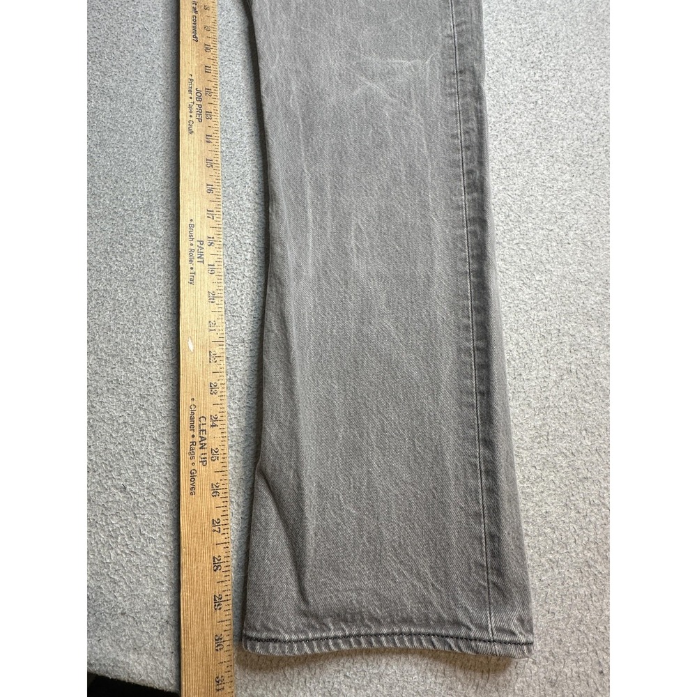 Levis 501 Jeans Mens 36x32 (34x30) Gray Straight Leg Button Fly Cotton Denim - Picture 3 of 16